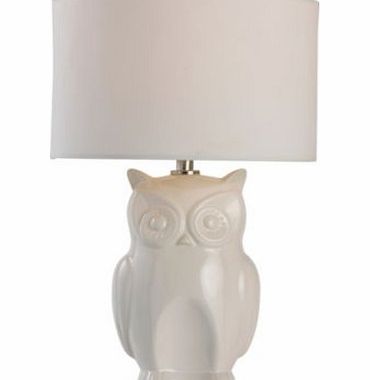 Argos Otis Owl Table Lamp - Ivory