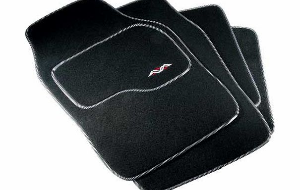 Argos Set of 4 Luxury Carpet Car Mats - Black