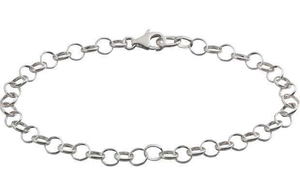 Sterling Silver Carrier Charm Bracelet