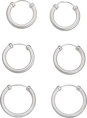 Argos Sterling Silver Hoop Earrings - Set of 3