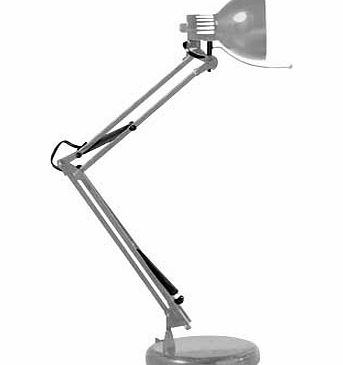 Swing Arm Desk Lamp - Silver