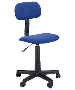 blue gas lift office chair