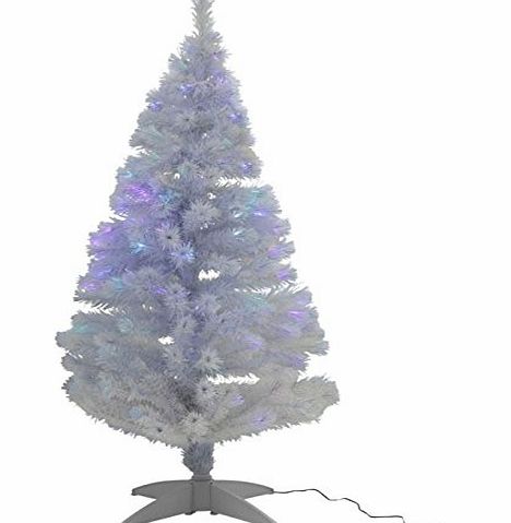 Argos White Fibre Optic Christmas Tree - 5ft