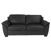 Arizona Large Leather Sofa, Black