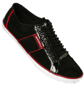 Black and Red Trainer Shoes