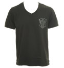Armani Black V-Neck T-Shirt