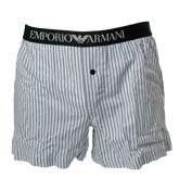 Blue and Navy Stripe Boxer Shorts