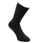 Blue Socks With Red Logo (2 Pack)