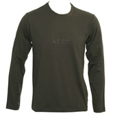 Armani Charcoal Grey Long Sleeve T-Shirt