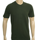 Armani Dark Green T-Shirt with Black Logo