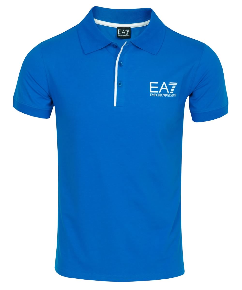 Armani EA7 Train Core Polo Shirt Blue