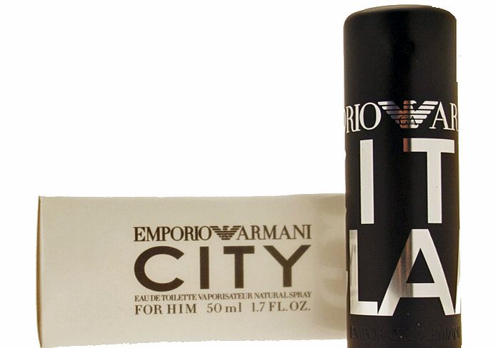 Armani Emporio Armani City 50ml edt spray for Him TESTER