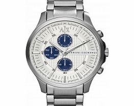 Armani Exchange Mens Smart Hampton Silver Watch