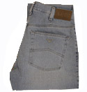 Armani Faded Denim Classic Waist Straight Leg Zip Fly Jeans - 34 Leg (J31)