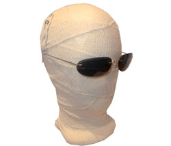 Armani Frameless wire armed sunglasses