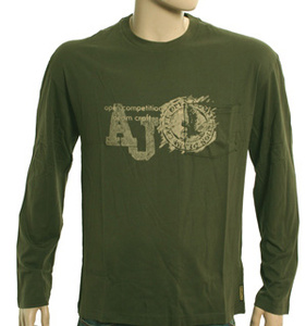 Armani Green Long Sleeve T-Shirt