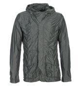 Armani Grey / Green Hooded Jacket