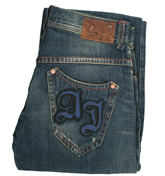 (J38) Dark Denim Straight Leg Jeans