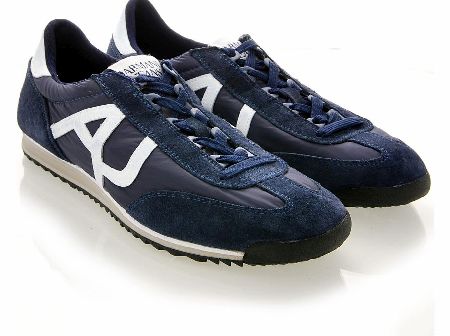 Armani Jeans Side Logo Suede Trainers