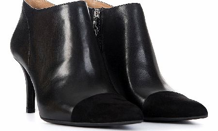 Armani Jeans Womens Leather Zip Ankle Boot