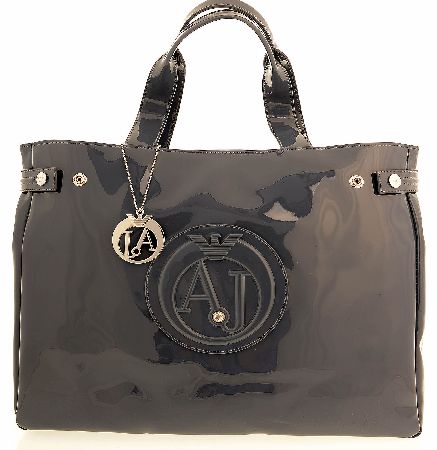 Armani Jeans Womens Patent Diamante Handbag
