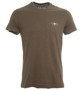Armani Khaki Lightweight T-Shirt