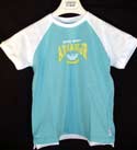 Armani Kids Turquoise & White Short Sleeve Logo T-Shirt