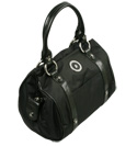 Armani Ladies Armani Black Cylindrical Handbag (Large)