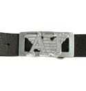 Armani Ladies Armani Black Leather Belt