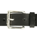 Armani Ladies Armani Black Leather Buckle Belt