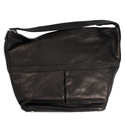 Armani Ladies Armani Black Leather Handbag