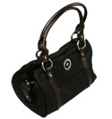 Armani Ladies Armani Brown and Black Cylindrical Handbag (Large)