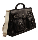 Armani Ladies Armani Brown Leather Bag (Large)