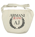 Armani Ladies Armani Cream Beach Bag