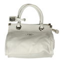 Armani Ladies Armani White Leather Handbag