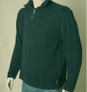 Armani Mens Armani Black 1/4 Zip Cotton Mix Sweater