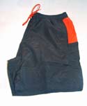 Mens Navy & Red Cotton Mix Swimwear Shorts