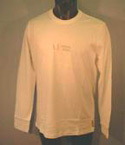 Armani Mens White Long Sleeve Logo T-Shirt
