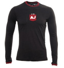 Armani Navy and Red Long Sleeve T-Shirt