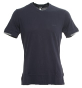 Armani Navy V-Neck T-Shirt