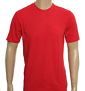 Armani Red T-Shirt with Red Logo
