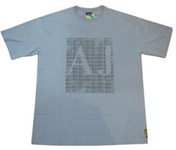 Armani Repeated logo print front short sleeved t-shirt
