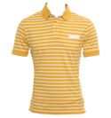 Yellow and White Stripe Polo Shirt