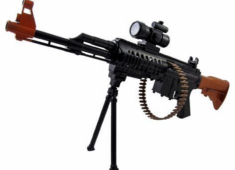 31`` Rapid Fire Machine Gun Toy with Light Scope & Shooting Sounds