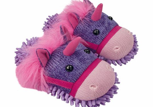 Fuzzy Feet Slippers - Unicorn