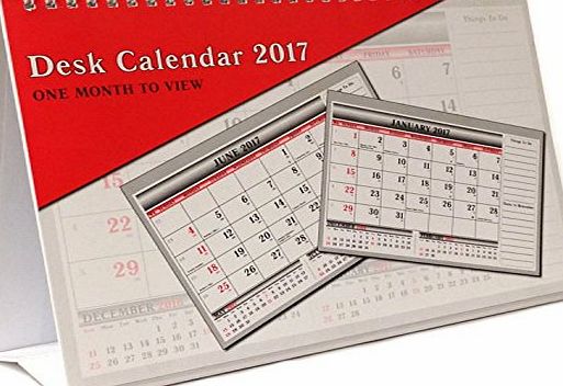 ARPAN  2017 One Month To View UK Stand Alone Desk Office Table Calendar