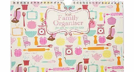 ARPAN Family Calendar 2015 -Arpan Products family Organiser for up to 5 people - Choose From 4 Type Design Calendar - 1 Single Supplied (Purple - 2 Week to View)