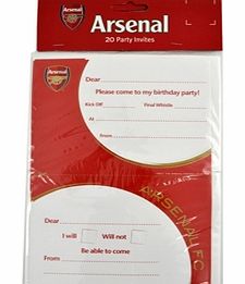 Arsenal Accessories  Arsenal Party Invites