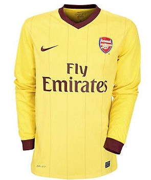 Adidas 2010-11 Arsenal Away Nike Long Sleeve Football