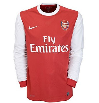 Adidas 2010-11 Arsenal Home Nike Long Sleeve Football
